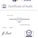 Kaymac RISQS Audit Certificate